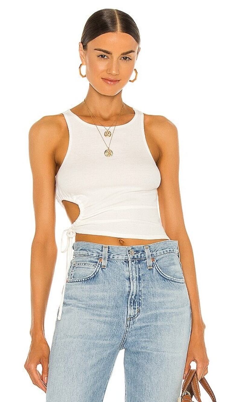 Lovers + Friends Bernie Tank Top Ivory - Size: Small